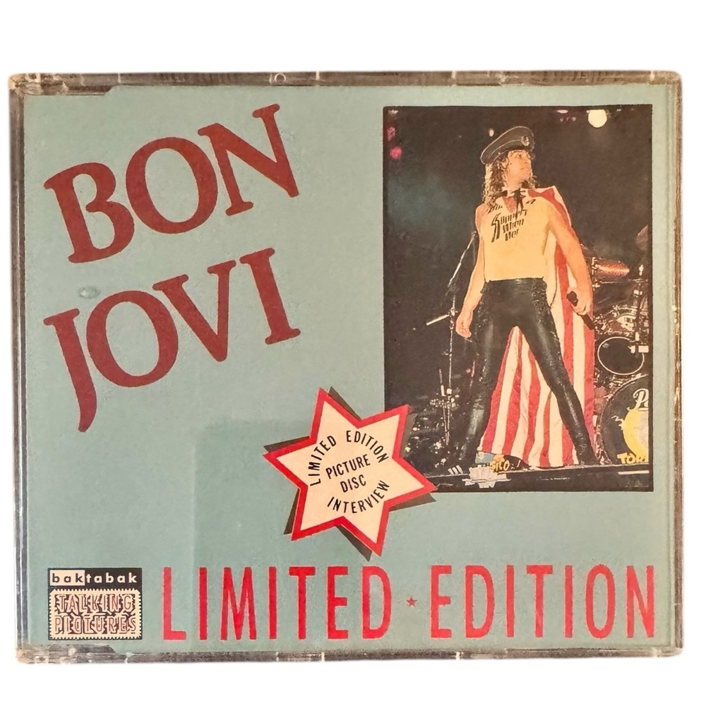 🔵 3/ $15 - Bon Jovi Limited Edition Interview Picture Disc CD